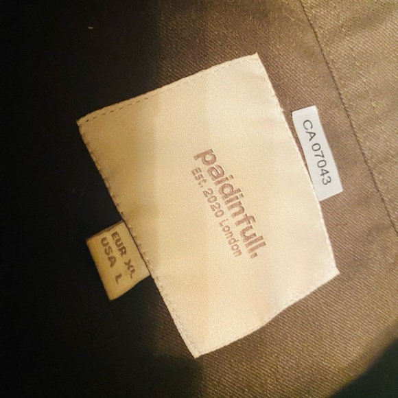 Brand new dark green short sleeve brand is Paid in Full UK size XL $15 - Picture 2 of 2